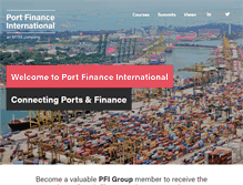 Tablet Screenshot of portfinanceinternational.com